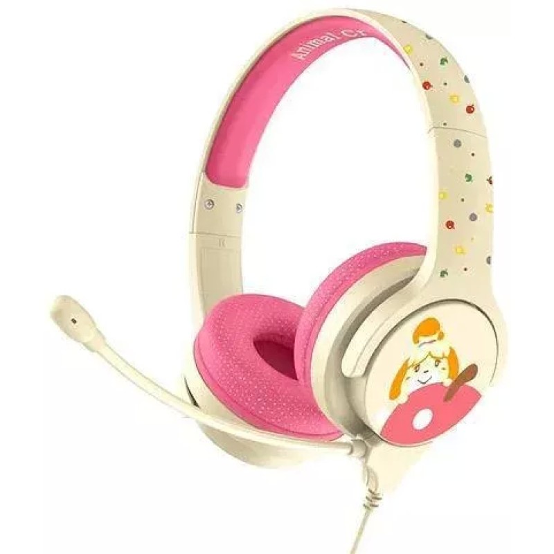 Наушники OTL Technologies Animal Crossing Isabelle Pink and Cream Kids Interactive AC0848
