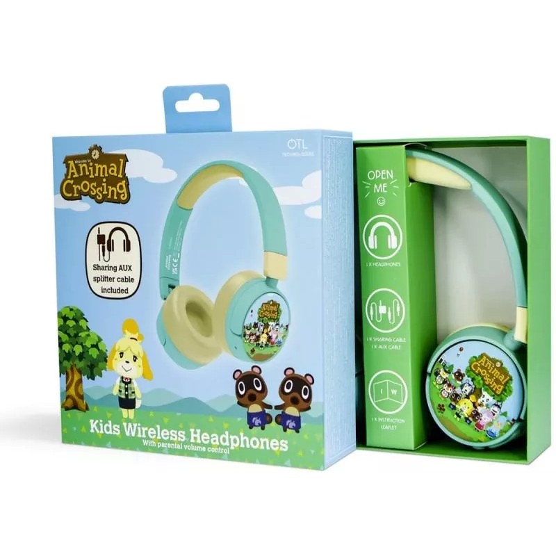 Наушники OTL Technologies Nintendo Animal Crossing Kids Wireless AC0998