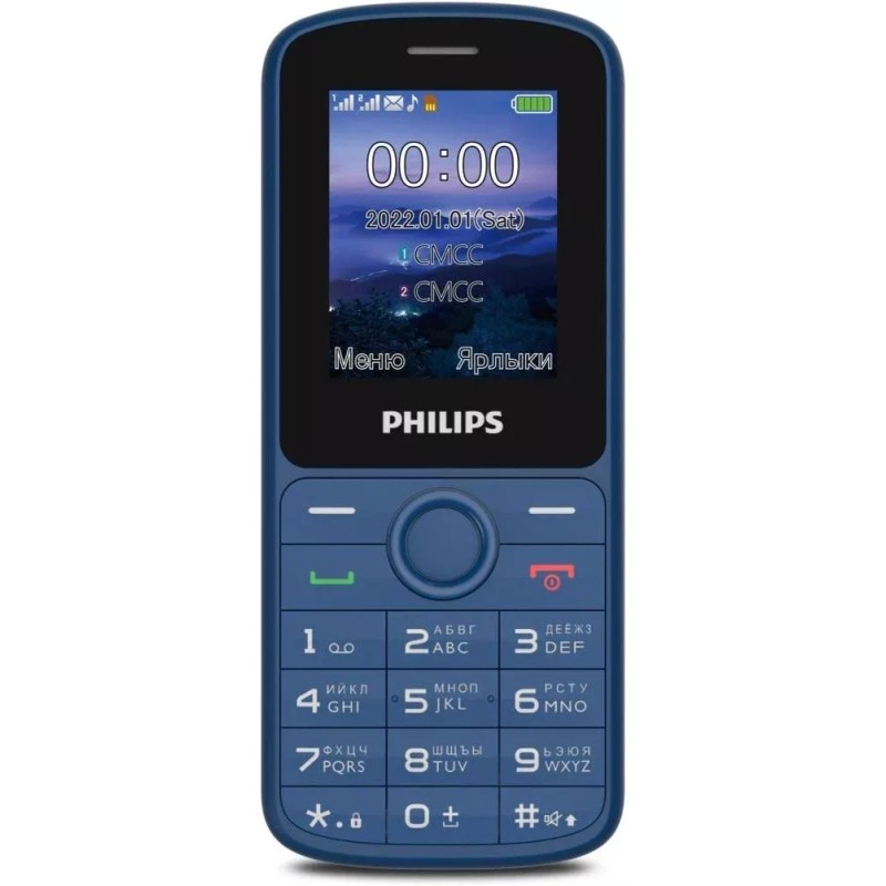 Мобильный телефон Philips Xenium E2101 (синий)