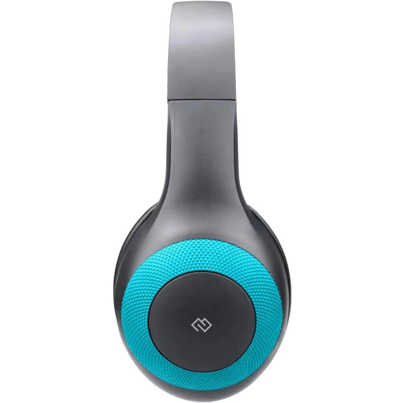 Наушники Digma BT-15 (черный/голубой)