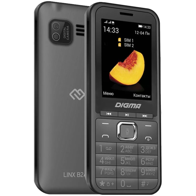 Мобильный телефон Digma Linx B241 (серый)