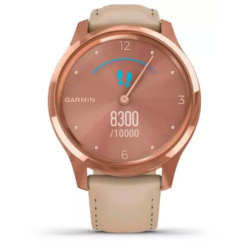 Гибридные умные часы Garmin Vivomove Luxe Rose Gold/Light Sand