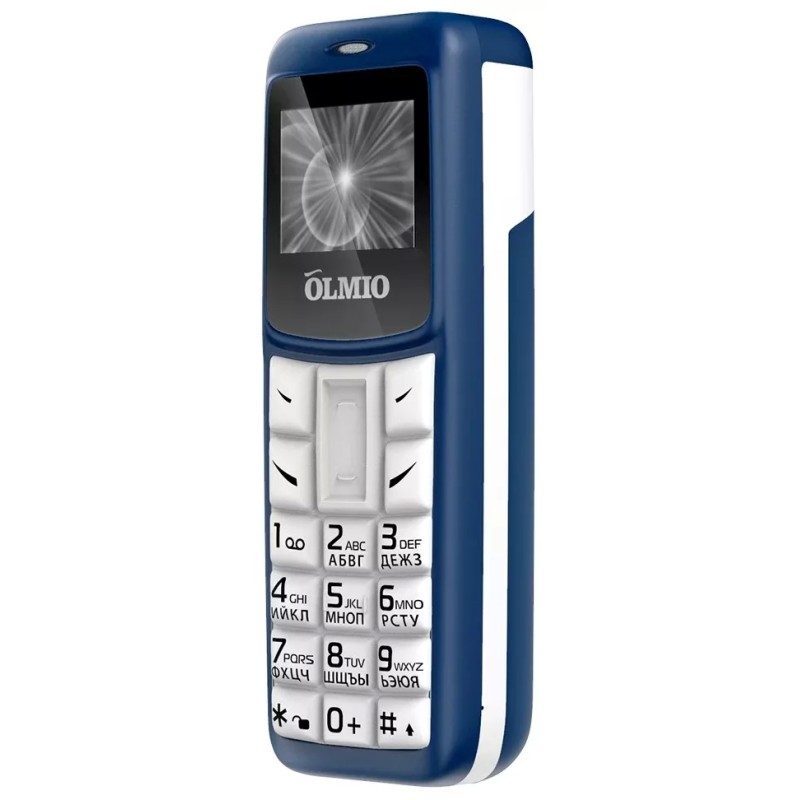 Мобильный телефон Olmio A02 (белый/синий)