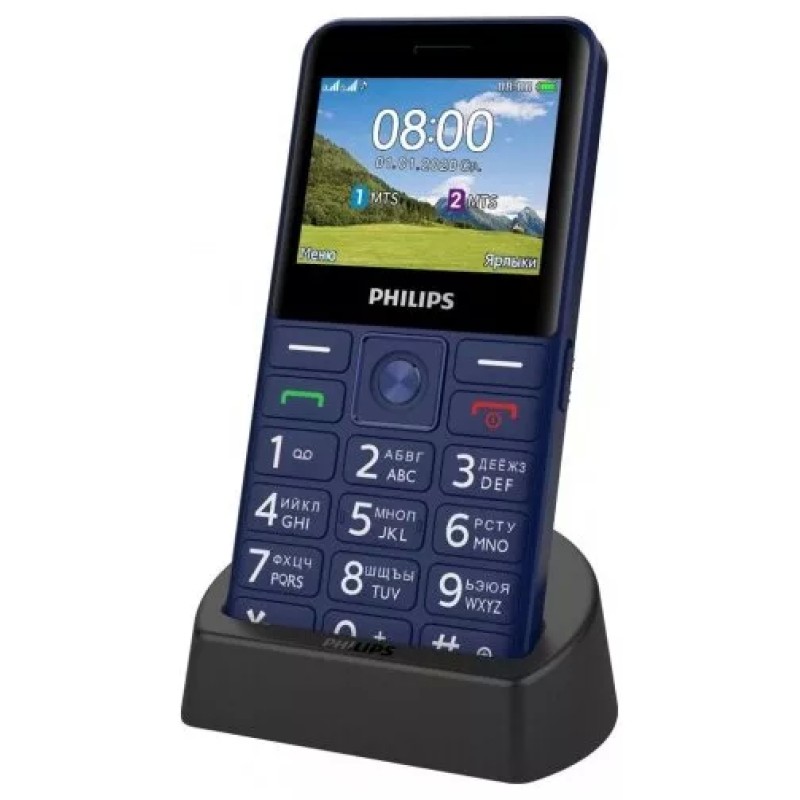 Мобильный телефон Philips Xenium E207 (синий)