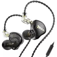 Наушники TRN MTE с микрофоном (черный)
